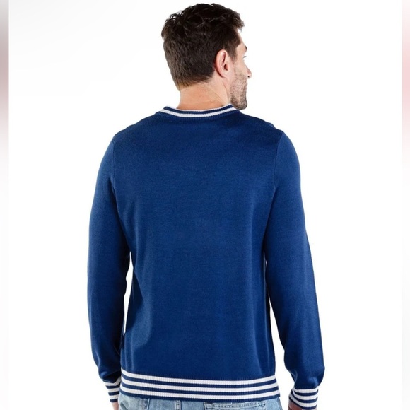 TIPSY ELVES MEN'S HORNY AS BUCK UGLY CHRISTMAS SWEATER EUC Size Large - Picture 2 of 4